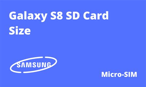 galaxy s8 sd card capacity